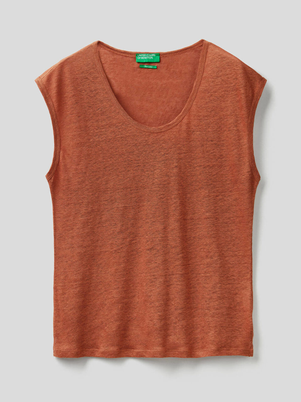 Short sleeve 100% linen t-shirt image number null