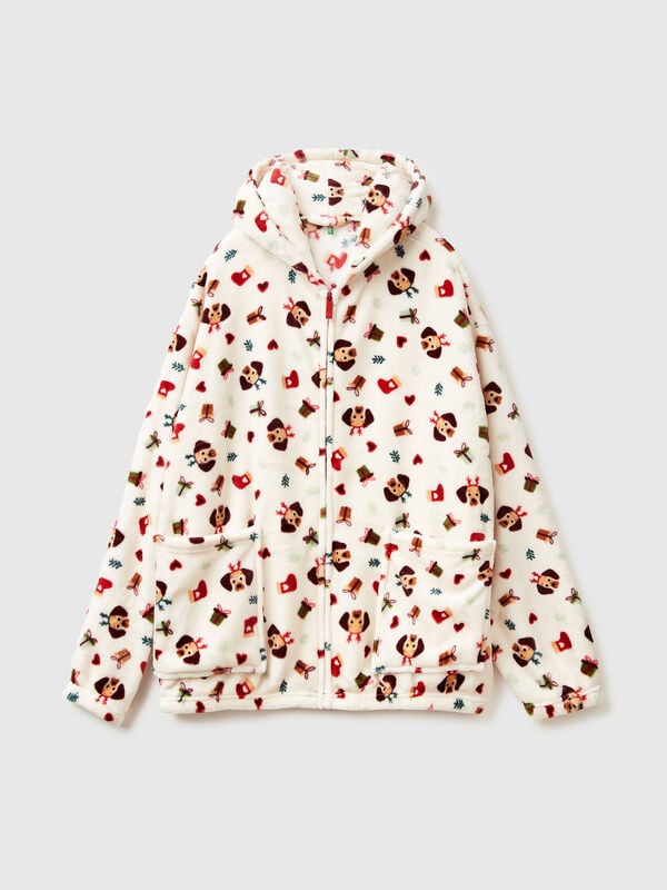 Christmas nightgown in faux fur Women