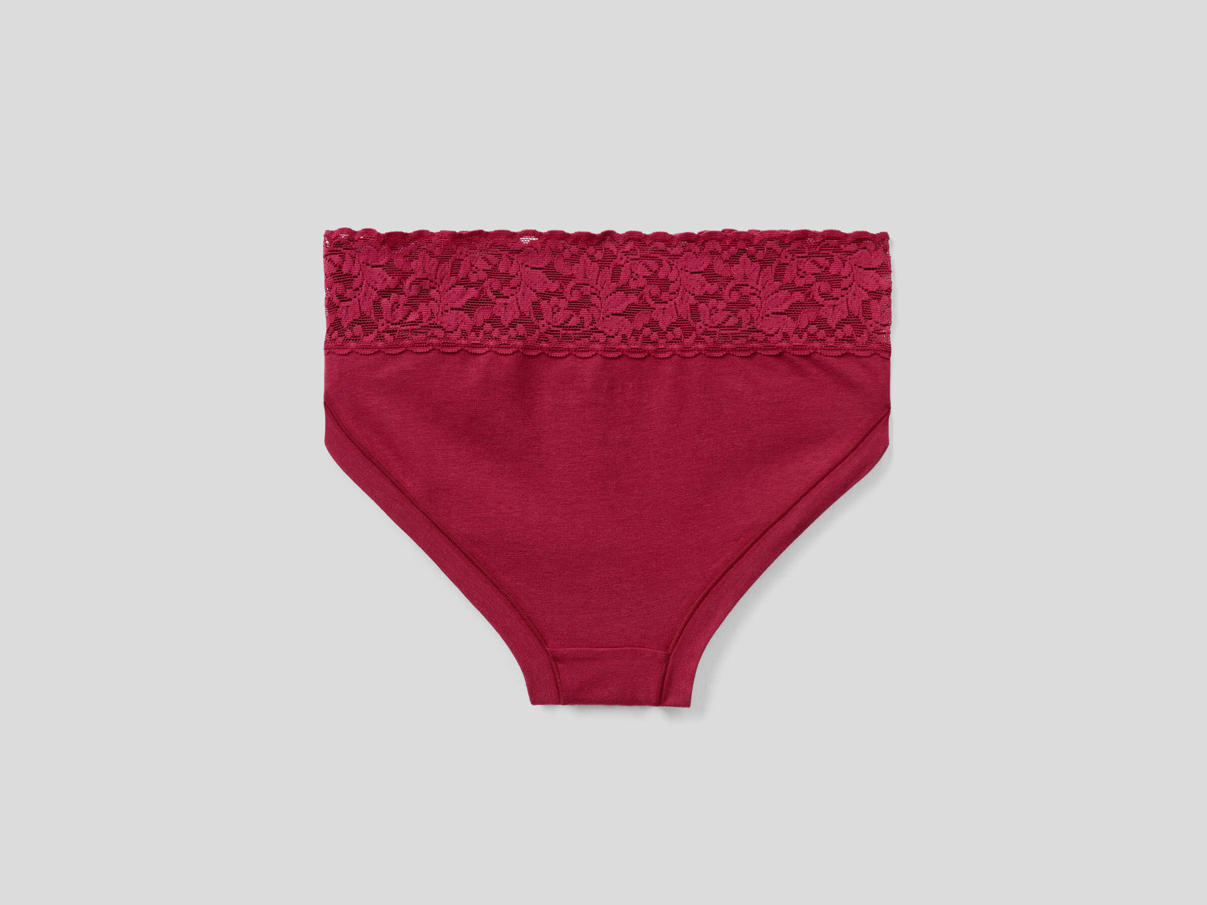 Underwear with lace in super stretch organic cotton image number 4