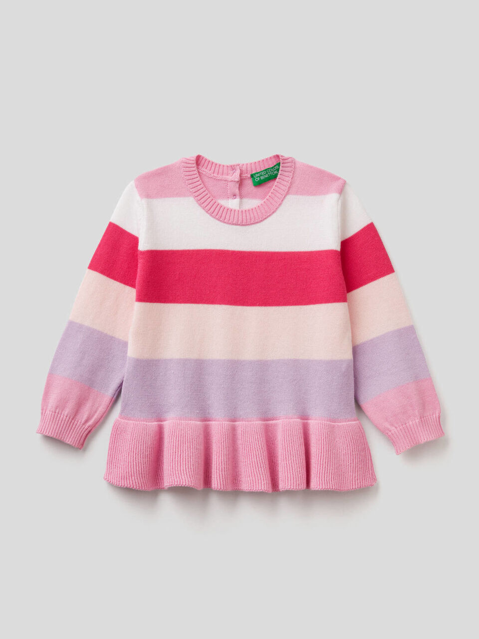 Striped top with frill image number null