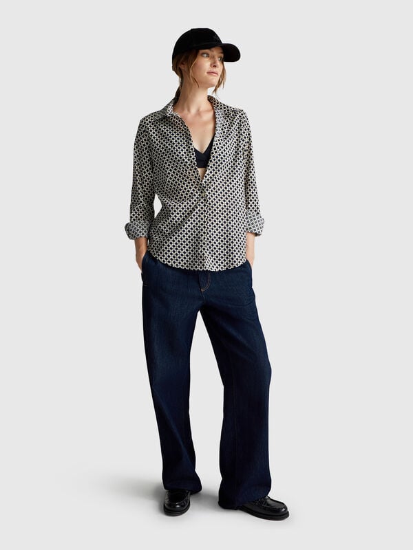 Patterned shirt in lightweight cotton Women