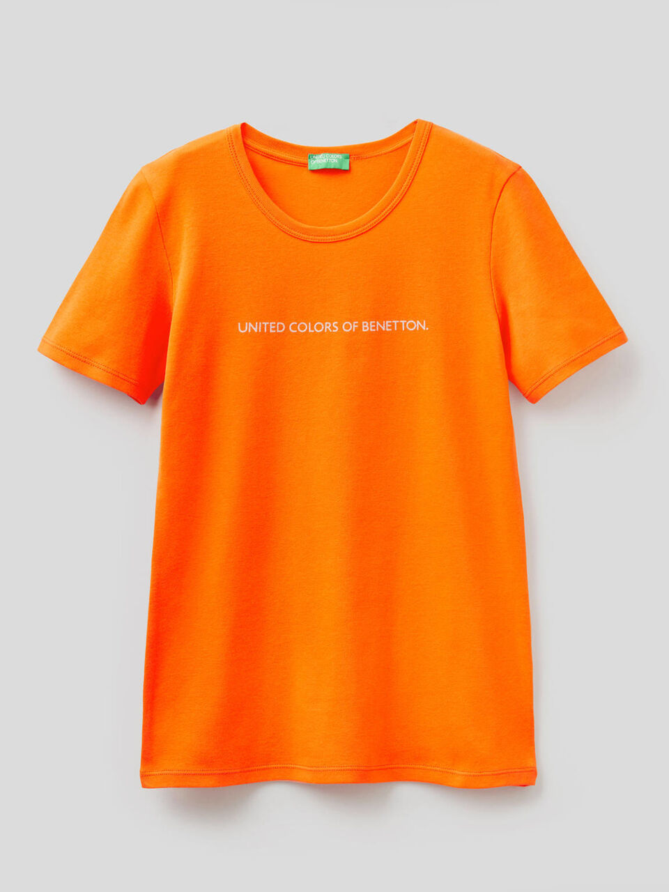 T-shirt in 100% cotton with glitter print logo image number null