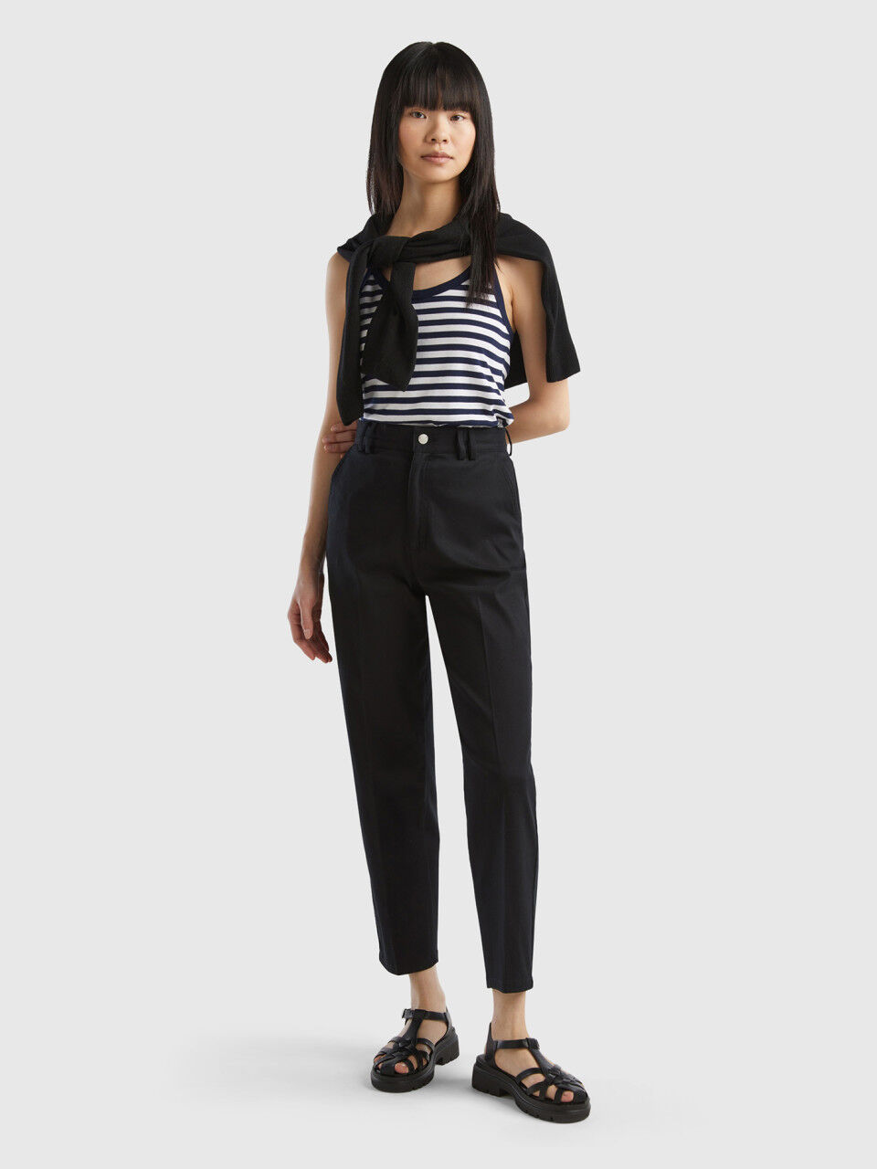 Black chinos women deals