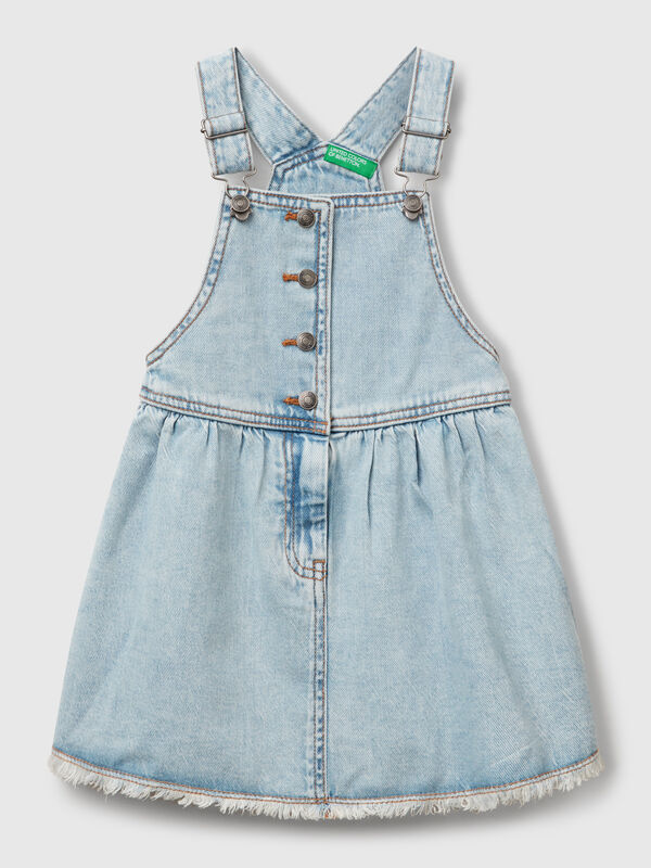 Denim dungaree dress Junior Girl