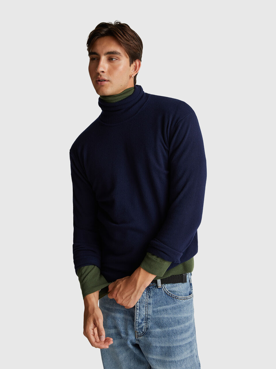 TURTLE NECK SWEATER Men image number null