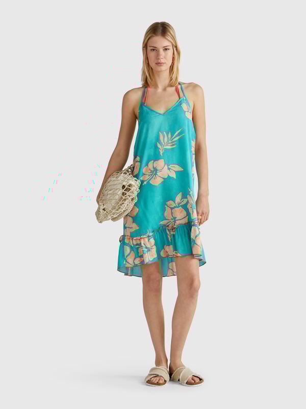 Dress with flower print Women