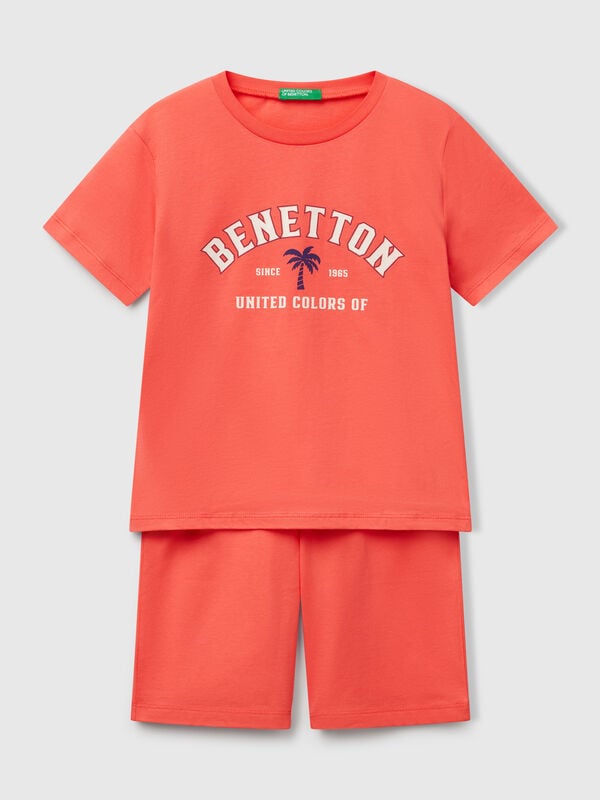 Pyjamas in 100% cotton with logo Junior Boy