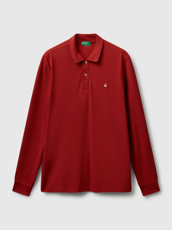 Long sleeve cotton polo  Men