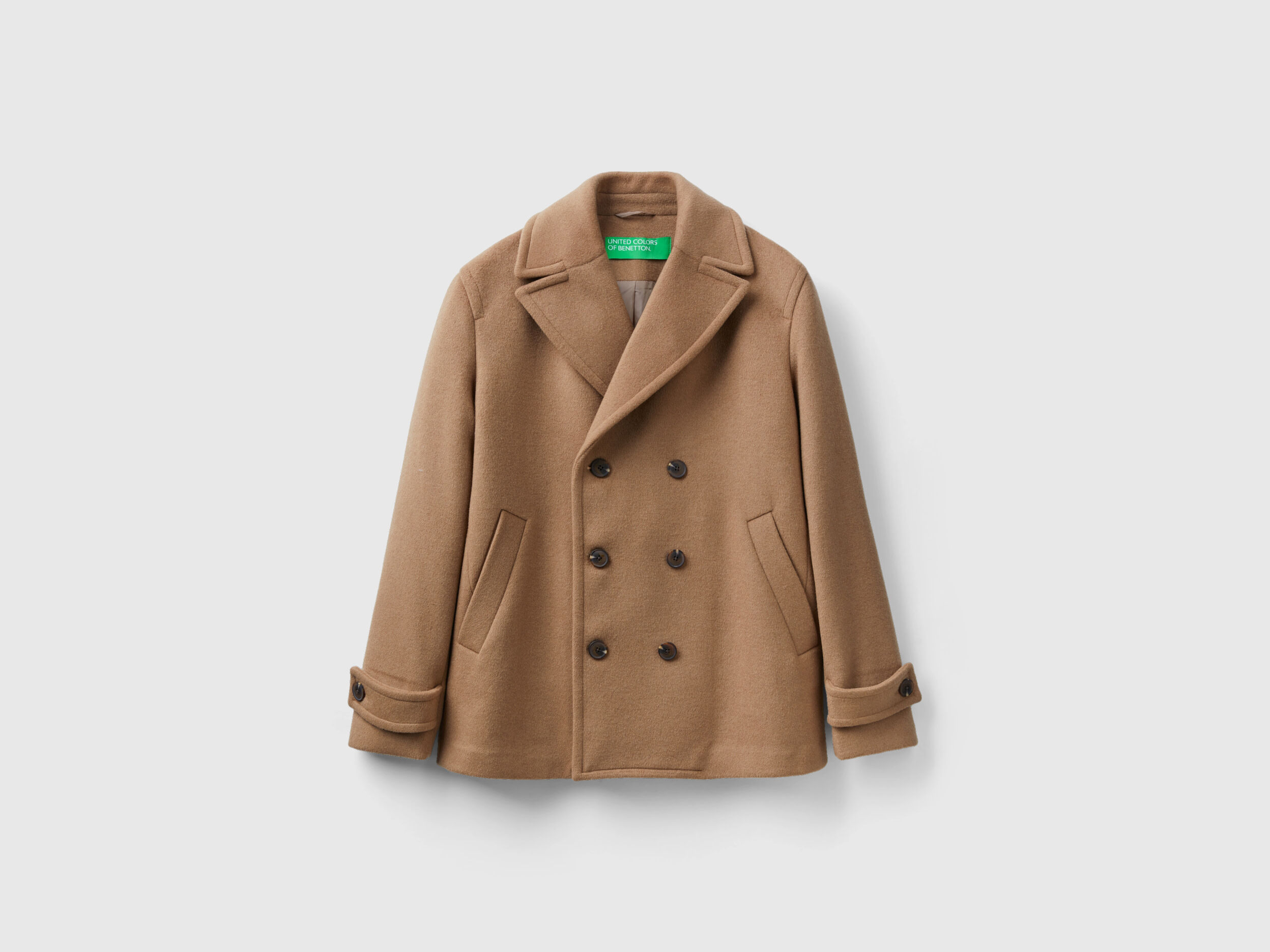 Benetton wool coat outlet