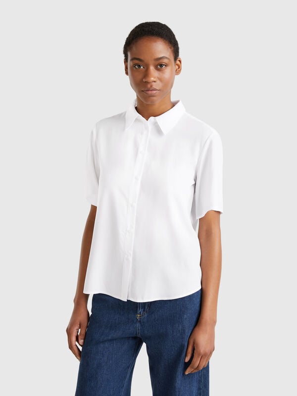 3/4 sleeve shirt in viscose Women