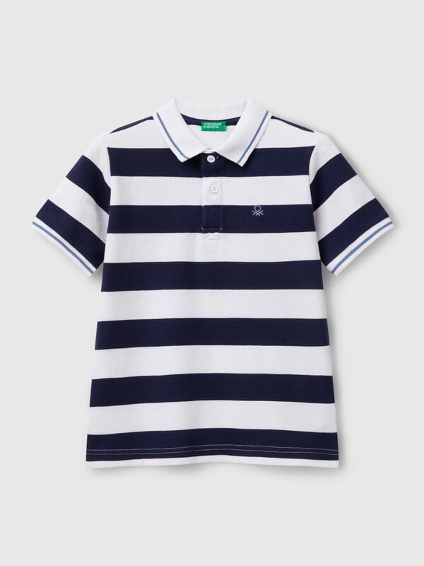Striped short sleeve polo shirt Junior Boy