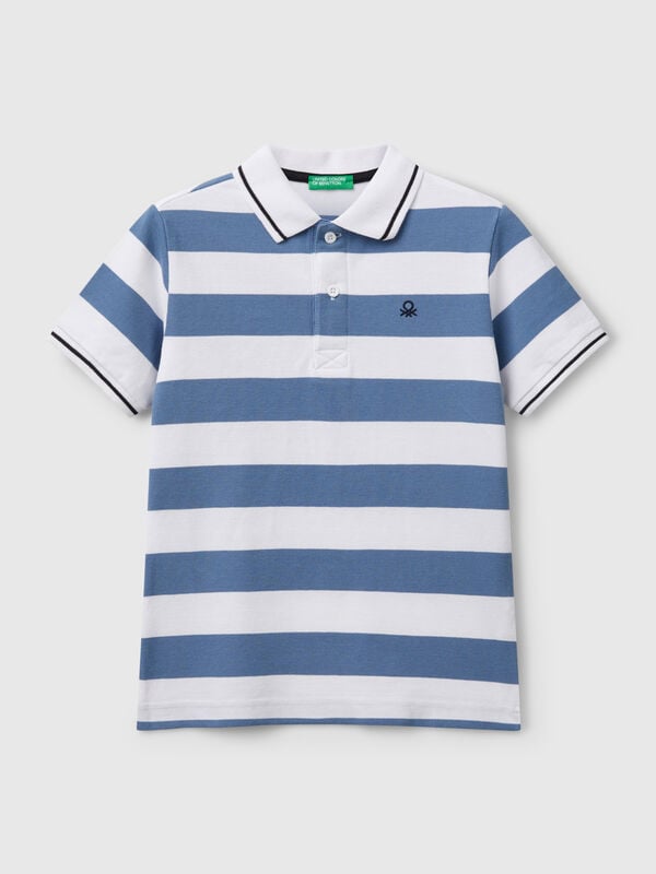 Striped short sleeve polo shirt Junior Boy