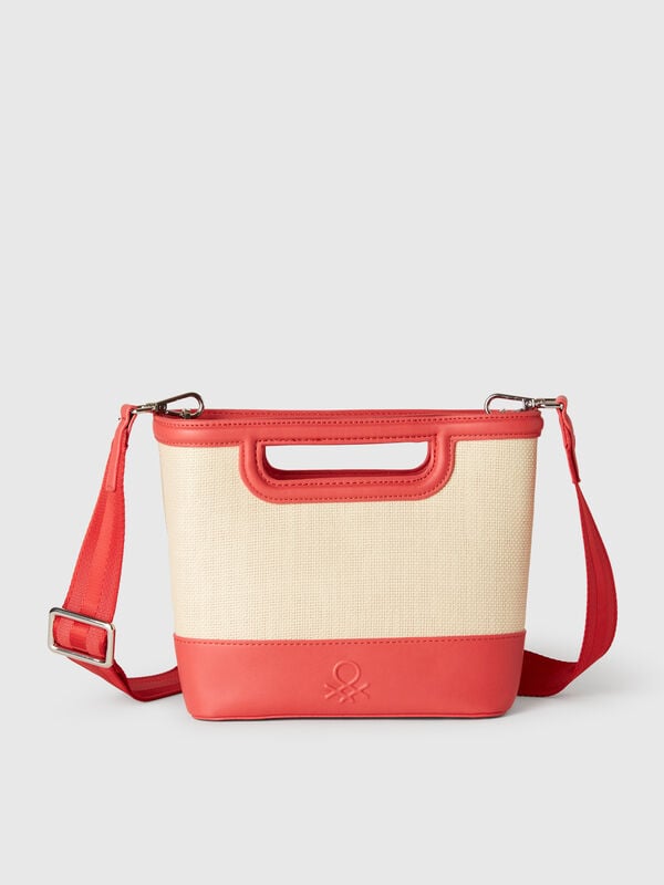 Medium tote bag in raffia Women