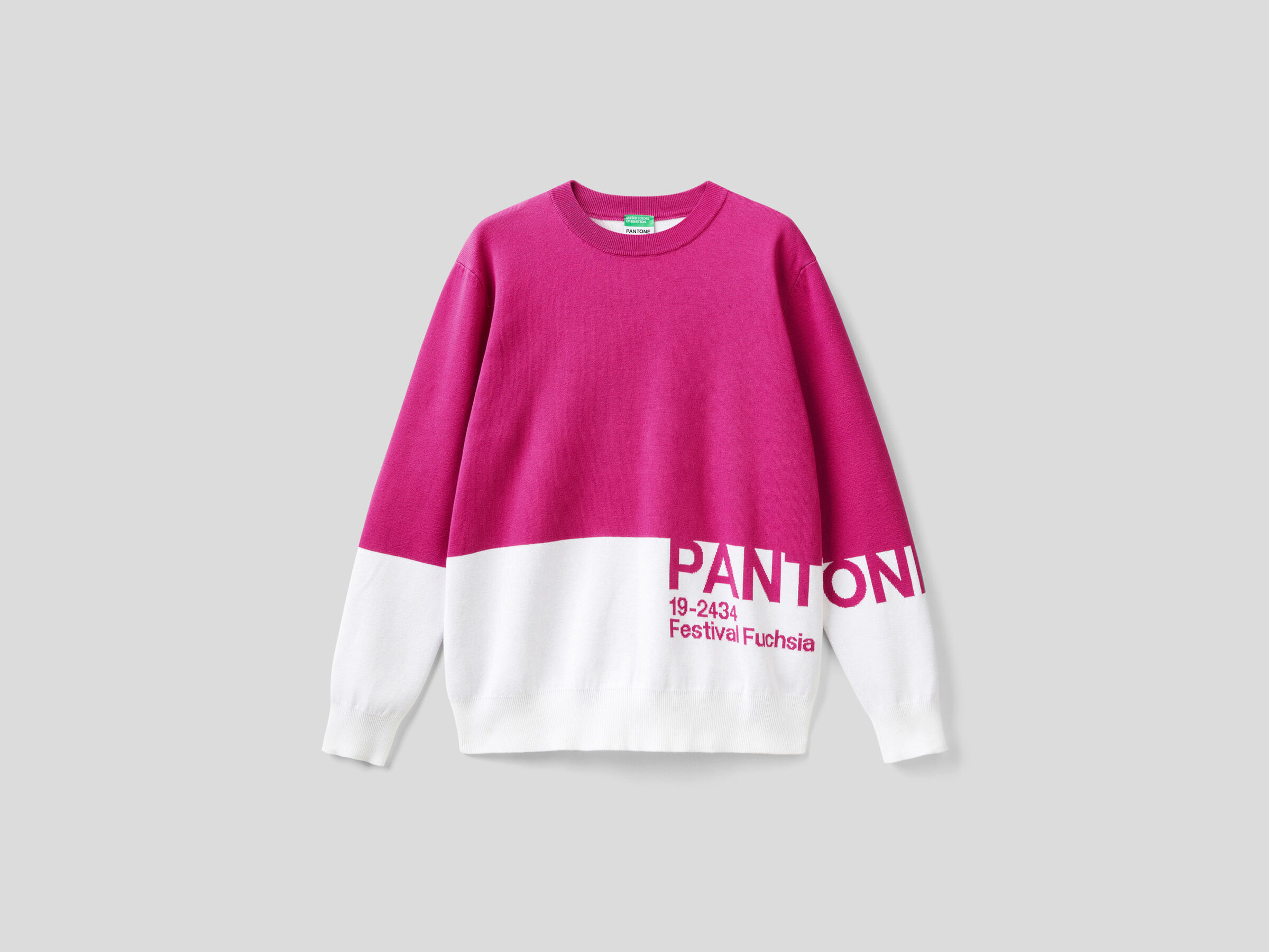 BenettonxPantone™ color block sweater image number 5