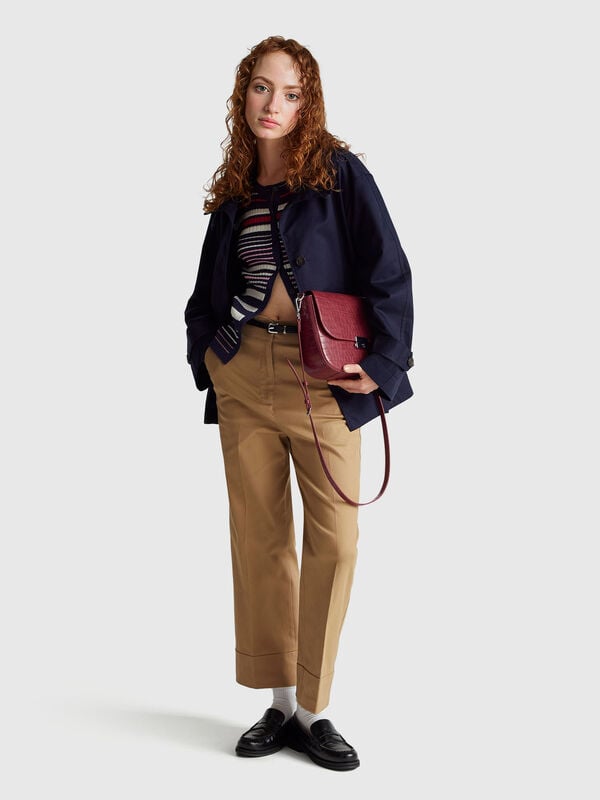 Straight trousers with cuff Women