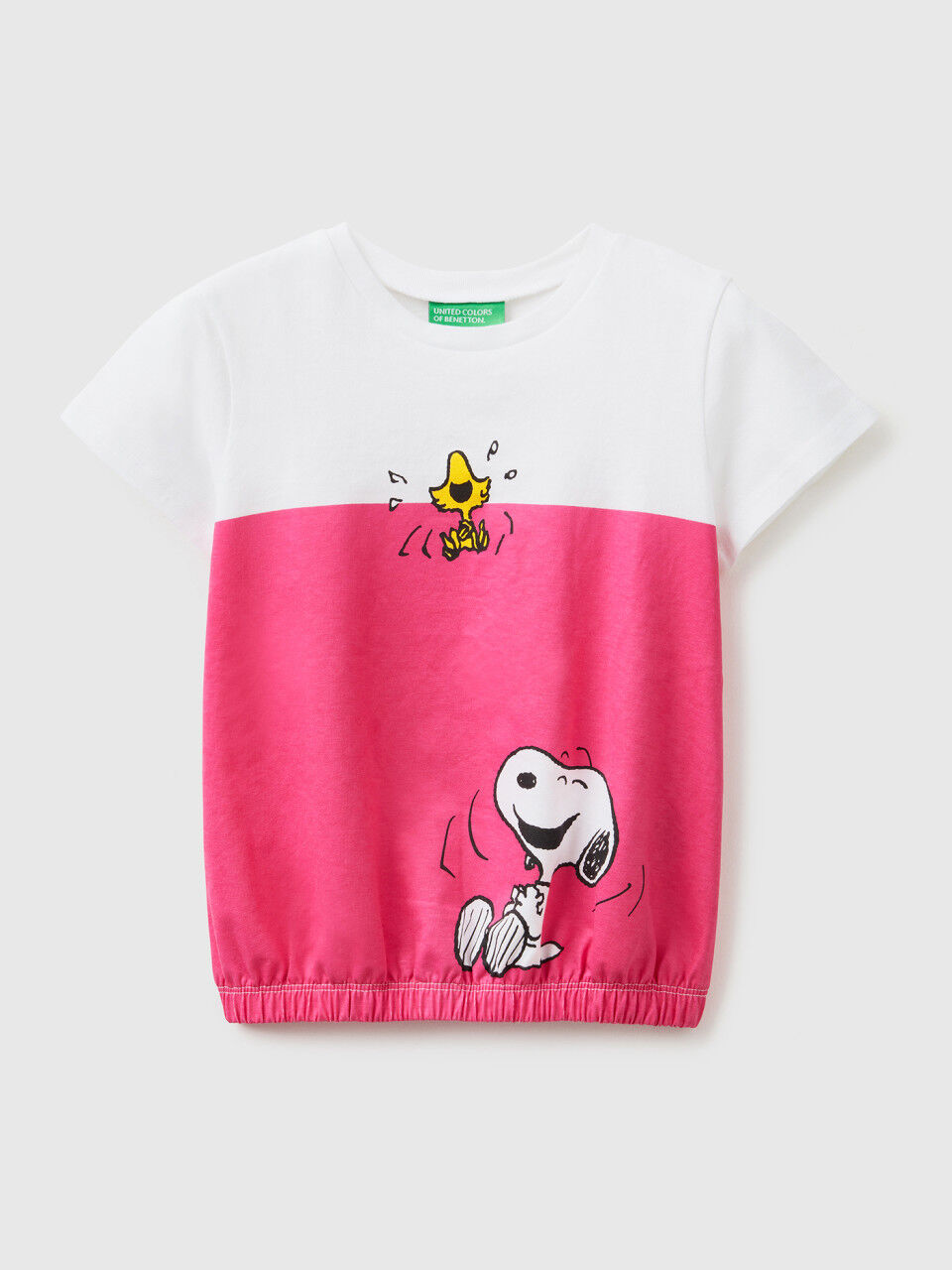 Peanuts t-shirt with elastic at the bottom