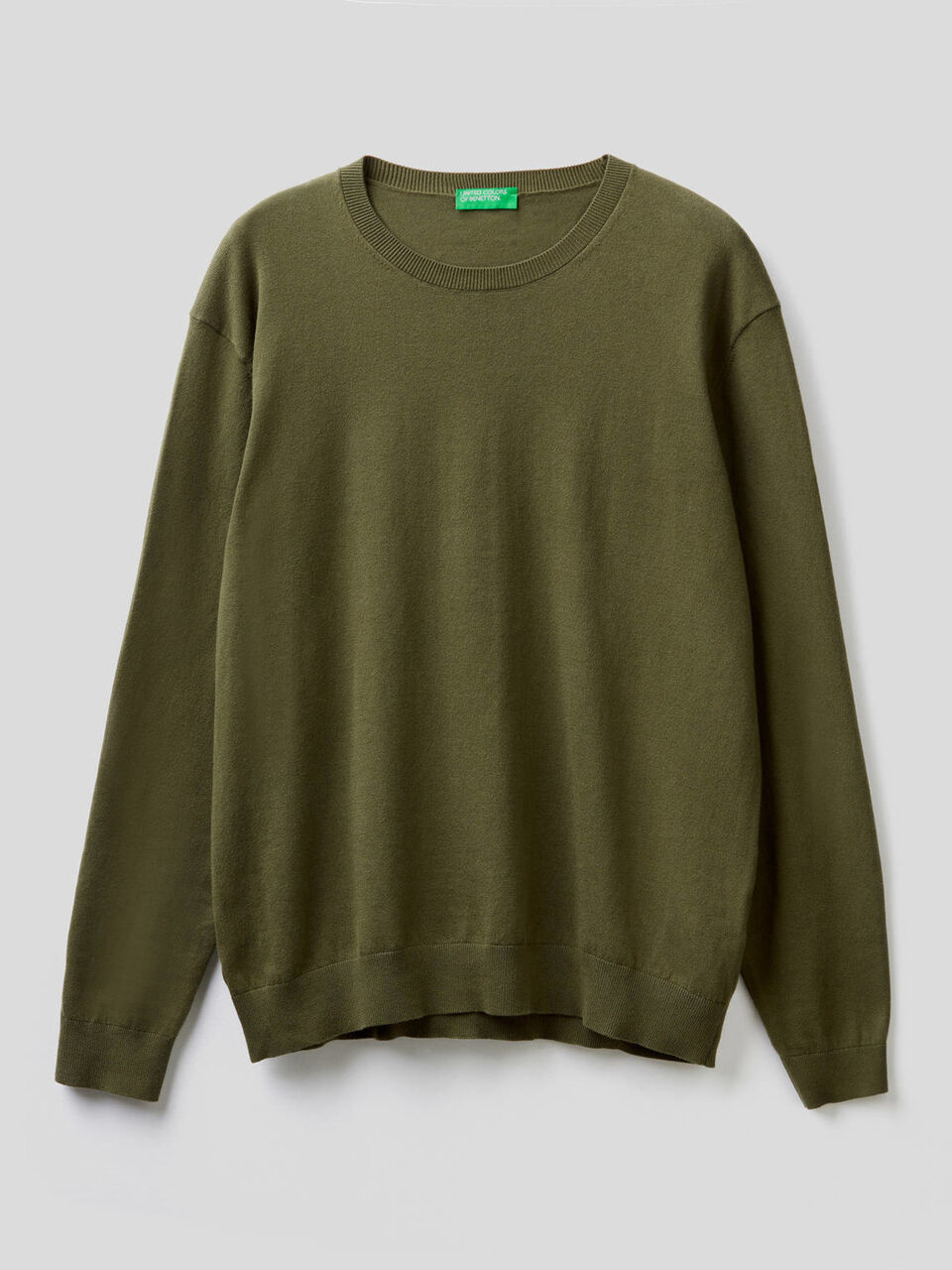 Crew neck sweater in cotton blend image number null