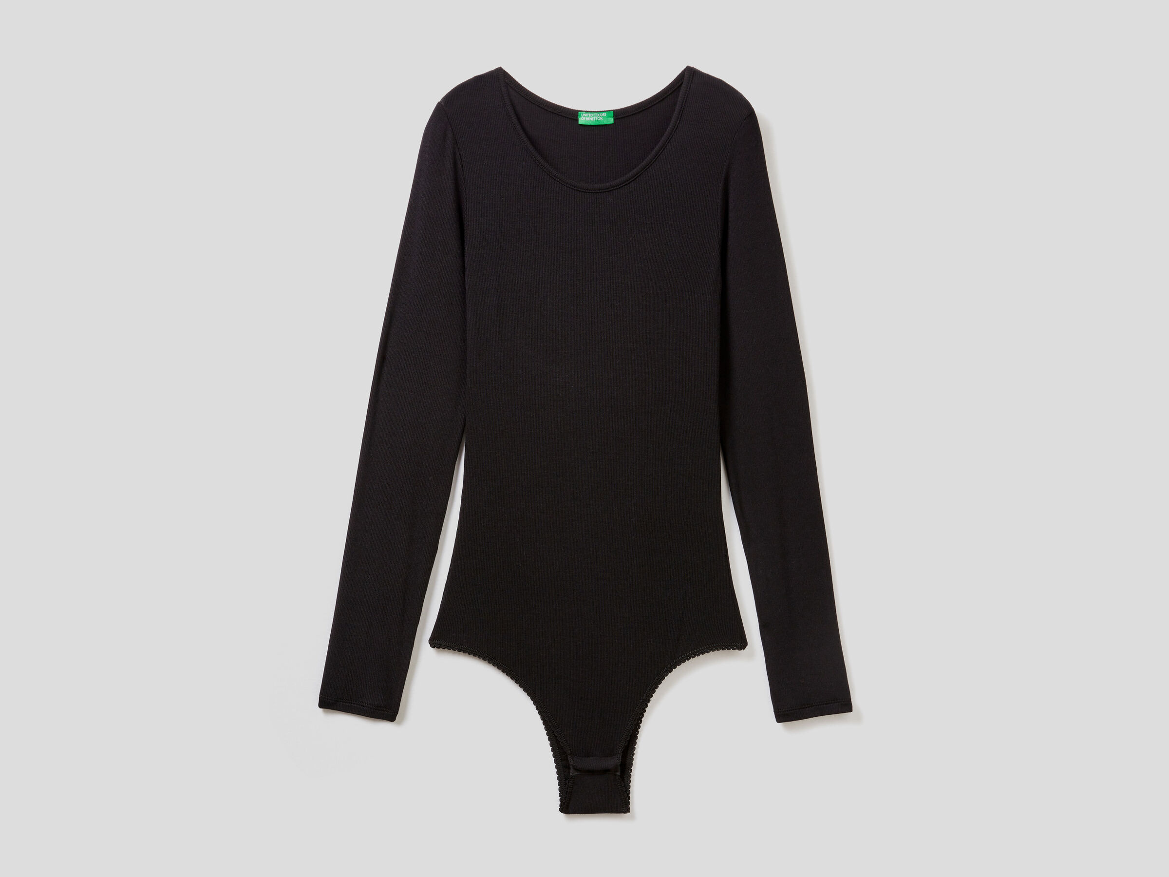Long sleeve thin ribbed bodysuit image number 5
