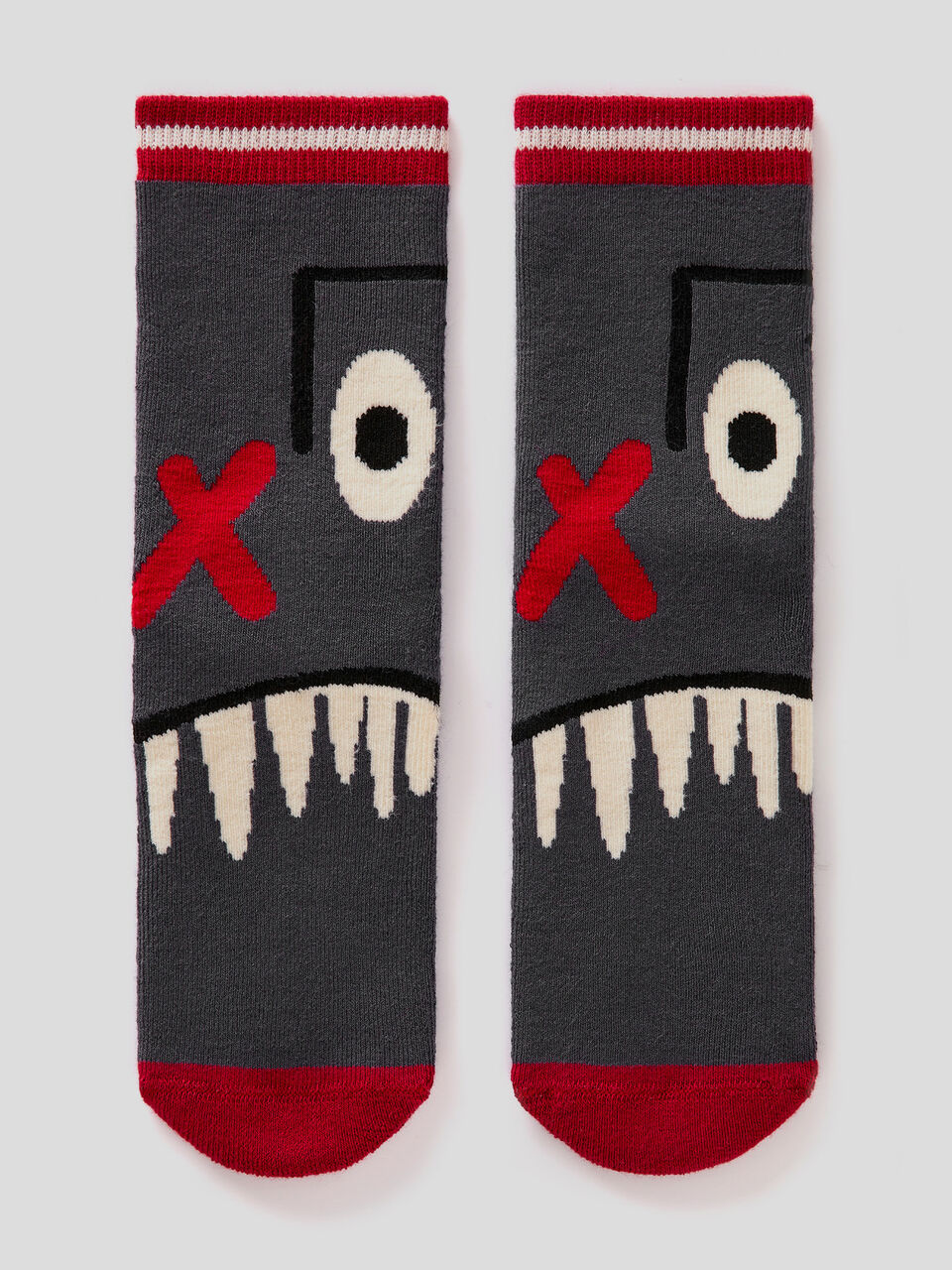 Non-slip socks with animal graphic image number 1