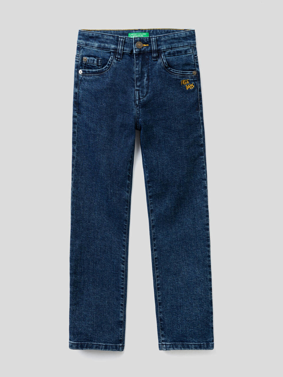 Slim fit jeans with embroidery image number 1