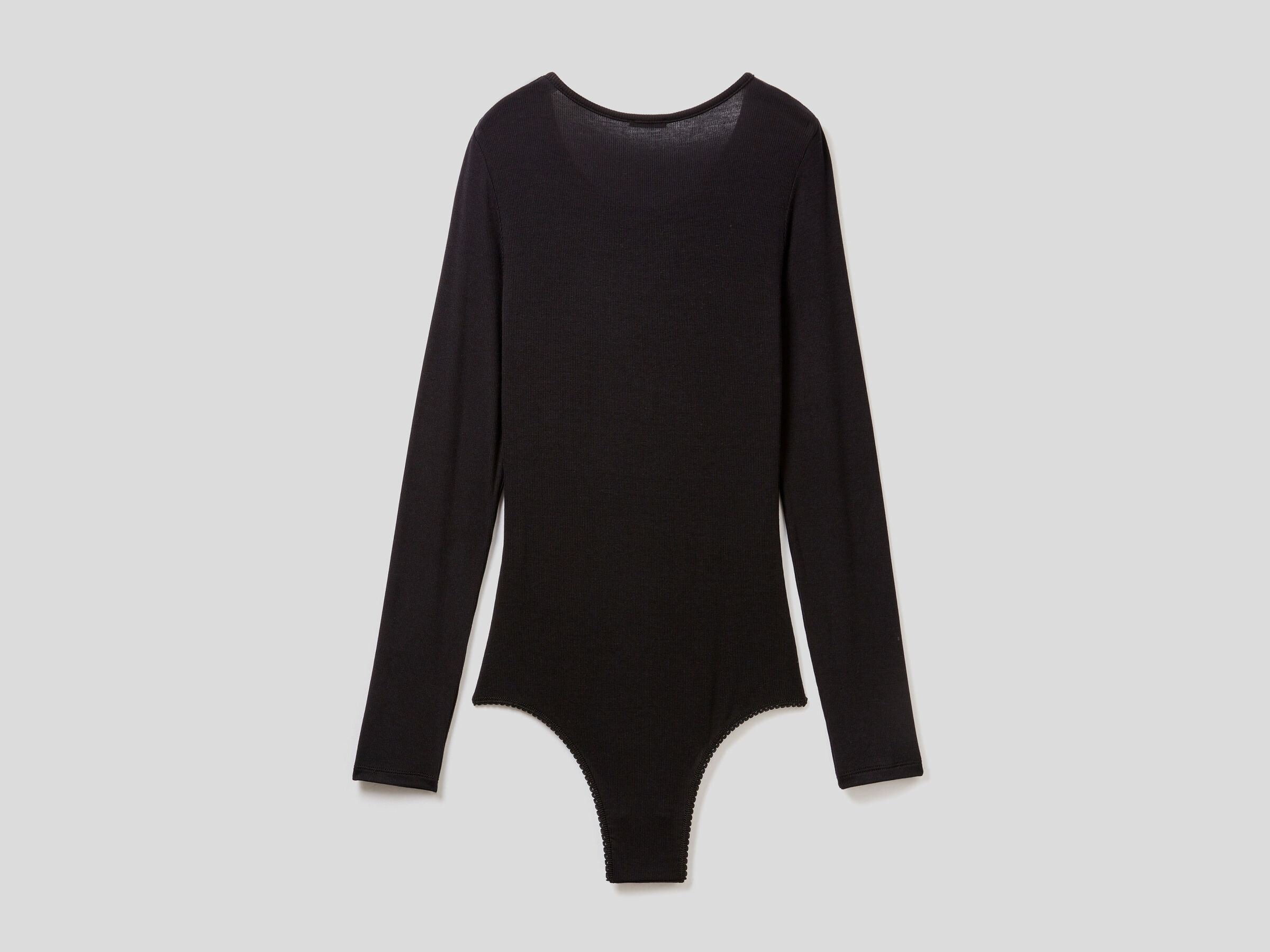Long sleeve thin ribbed bodysuit image number 6