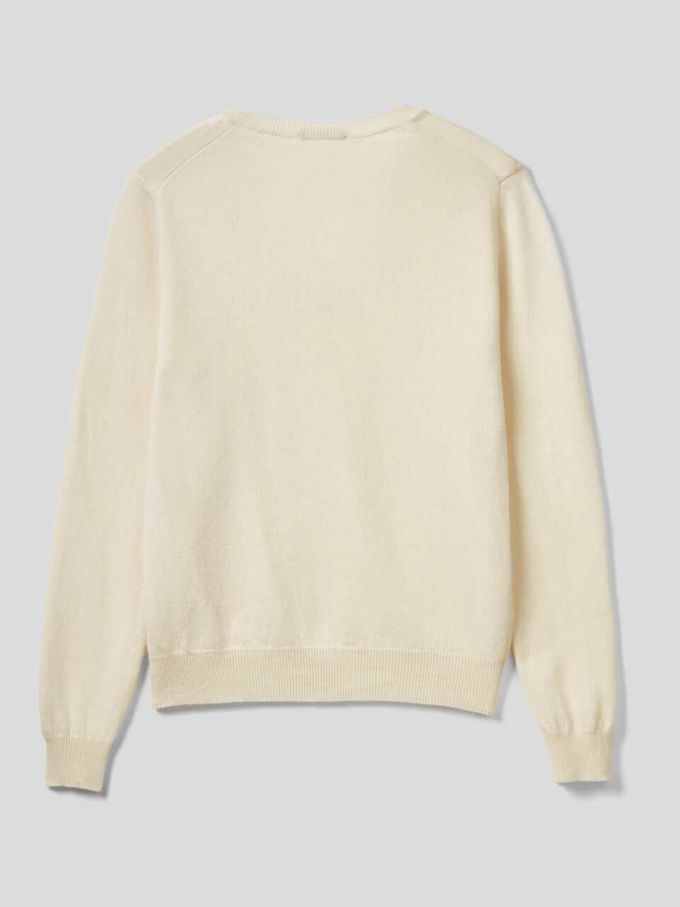Sweater with V-neck in pure Merino wool image number 2