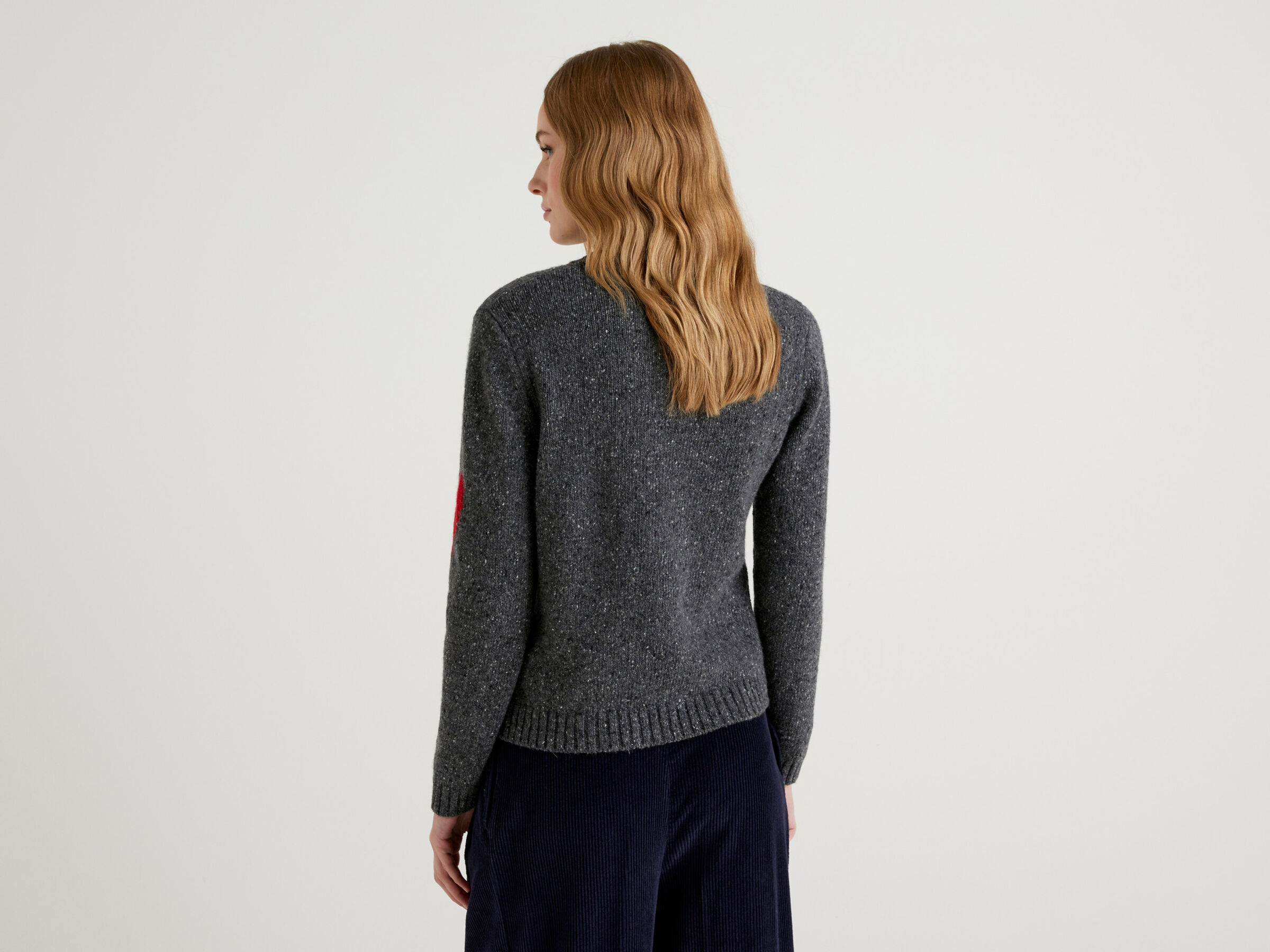 JCCxUCB sweater with hearts image number 2