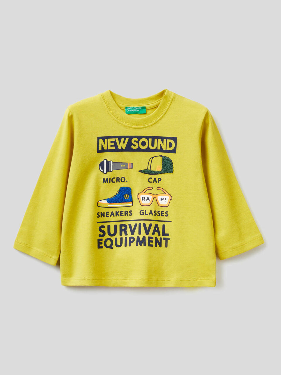 Printed t-shirt in organic cotton image number 1