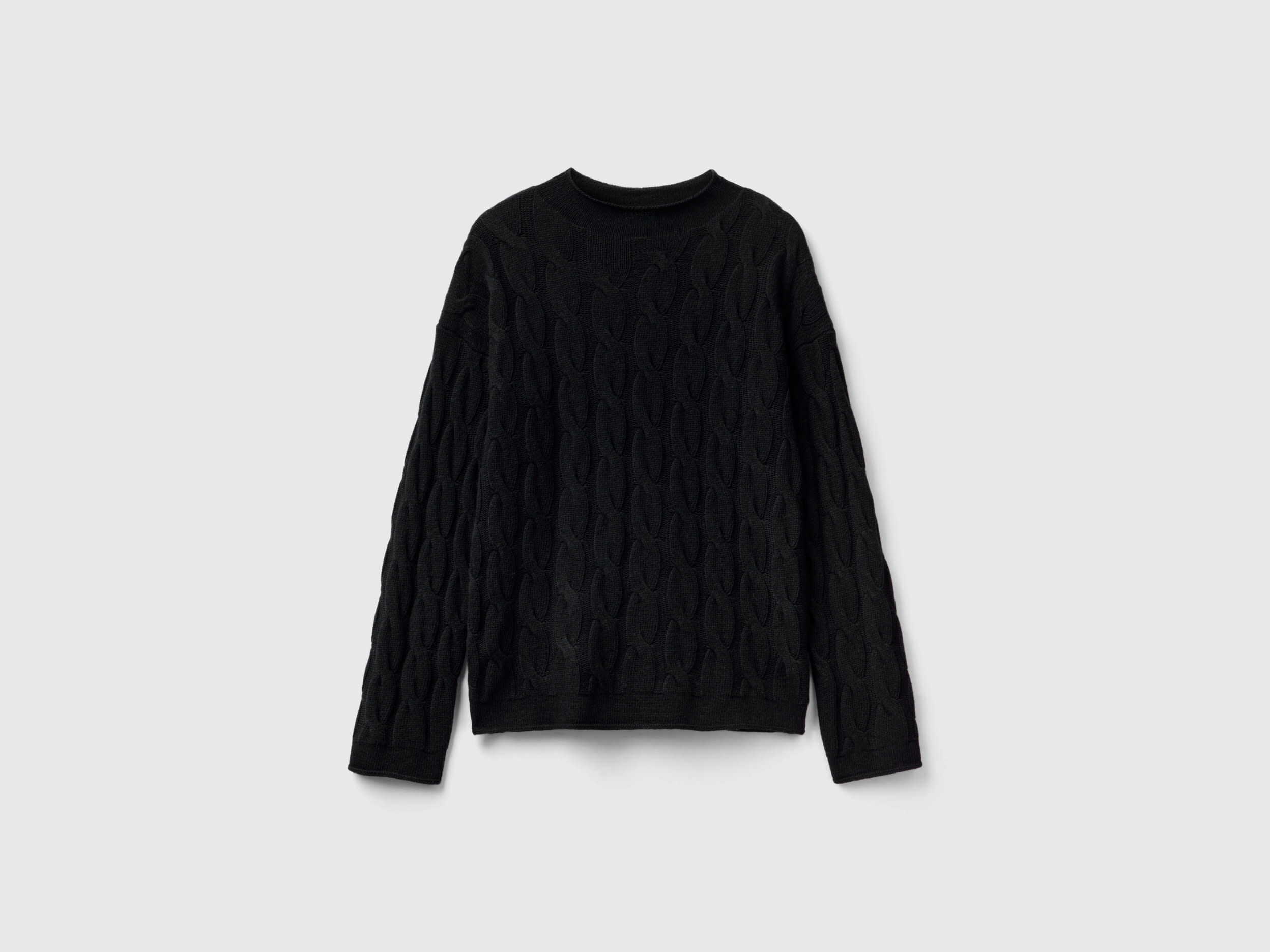 Knit sweater black outlet
