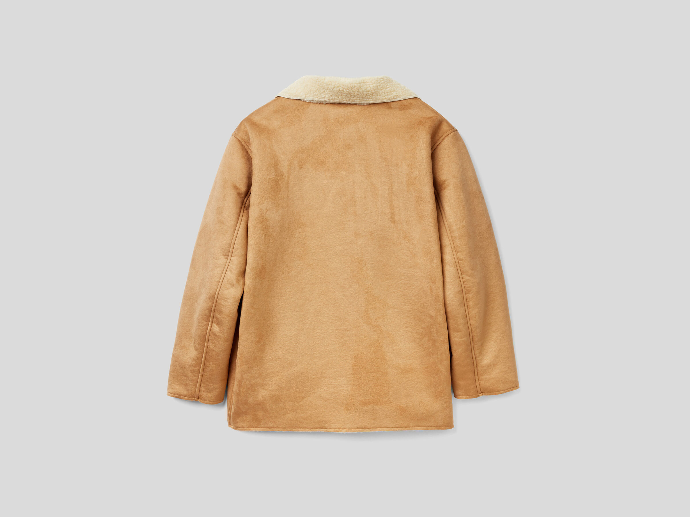Sheepskin look jacket image number 5