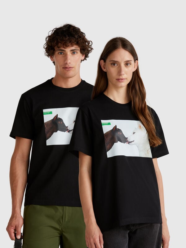 T-shirt with Oliviero Toscani photographic print