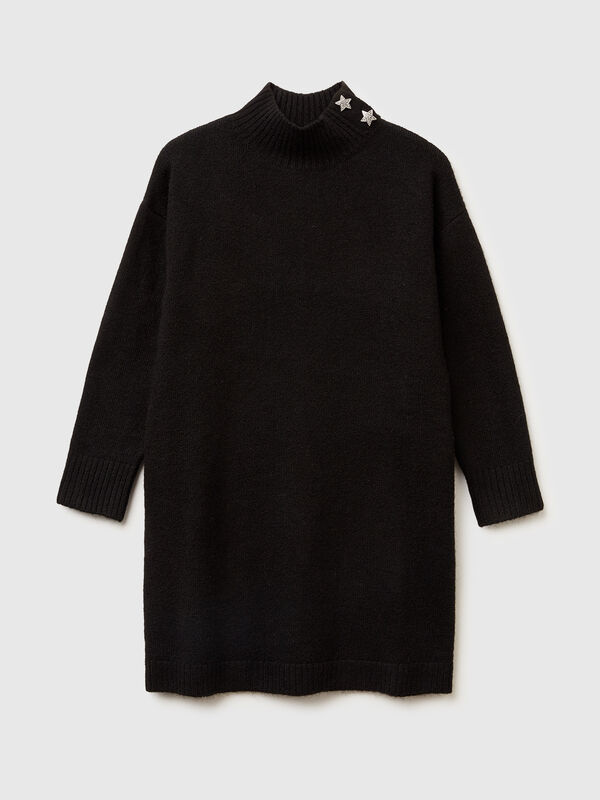 Turtleneck knit dress Junior Girl