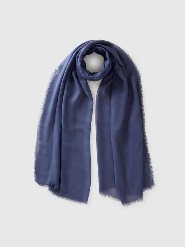 Scarf in silk and Modal Women