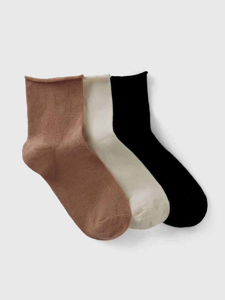 KNITTED SOCKS 3 PAIR Women