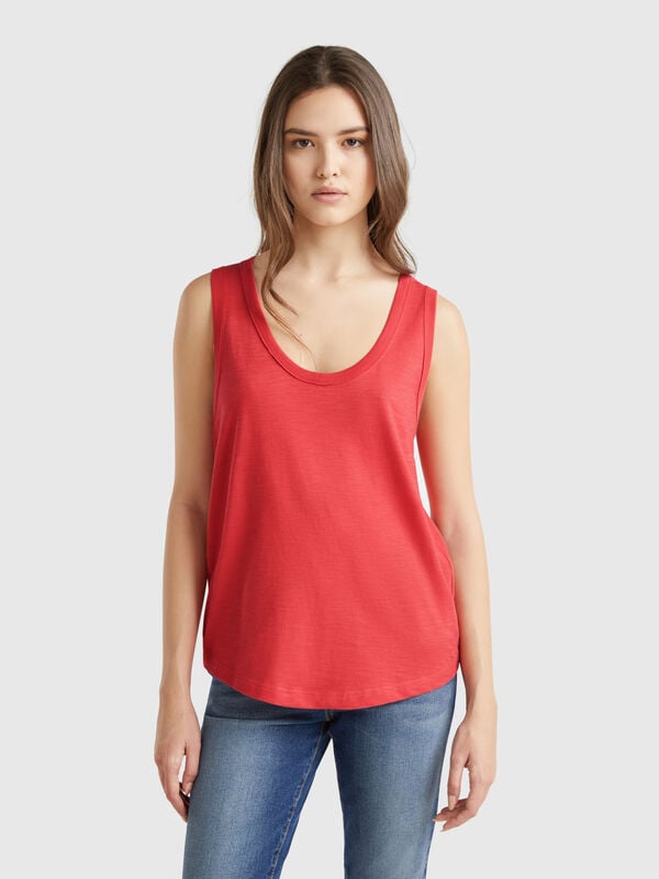 Tank top in lightweight cotton Women