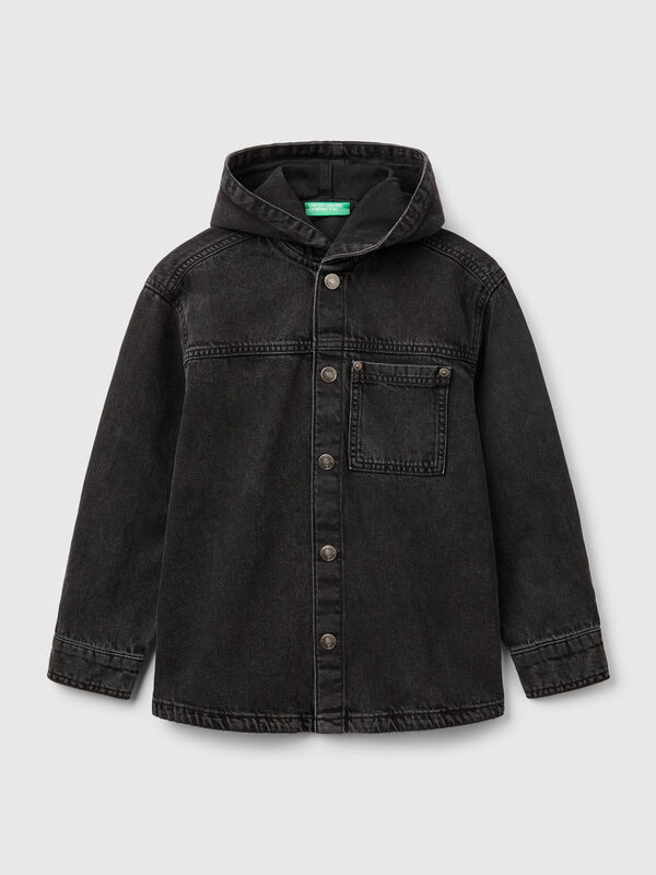 Denim shirt with hood Junior Boy