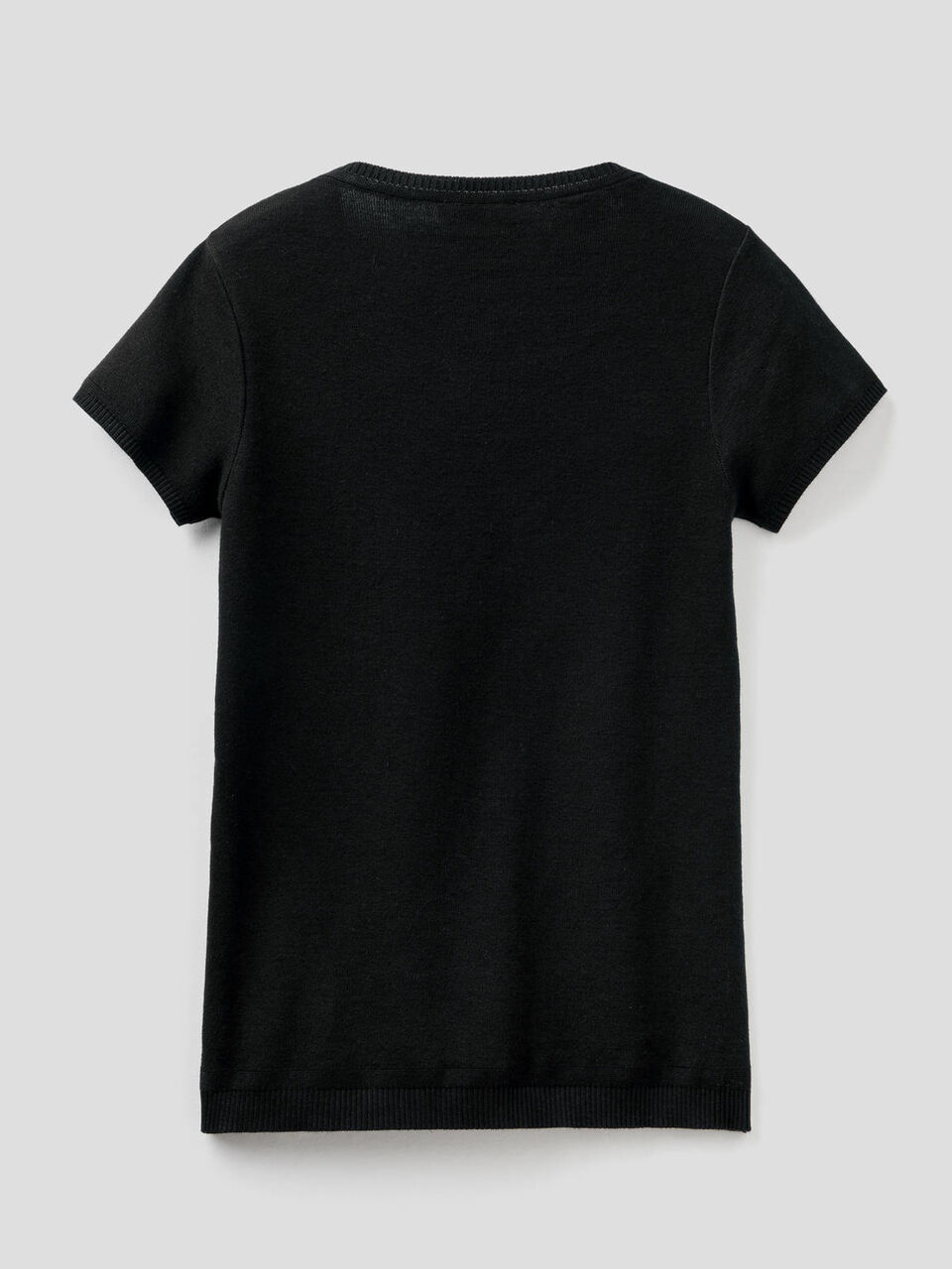 Short sleeve sweater in 100% cotton image number null