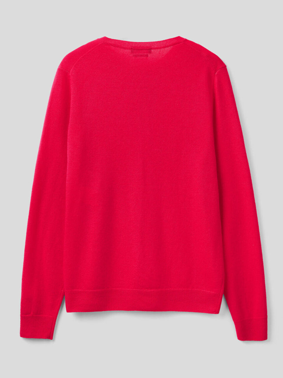 Crew neck cardigan in pure Merino wool image number 2