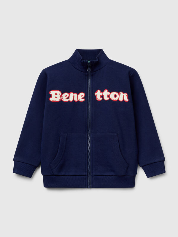 Sweatshirt in cotton with zip Junior Boy