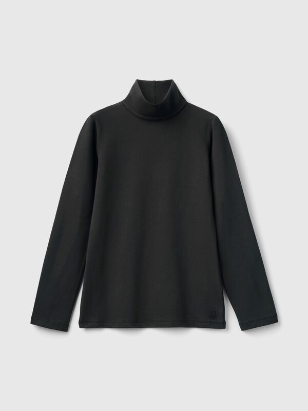 Stretch t-shirt with high neck Junior Girl