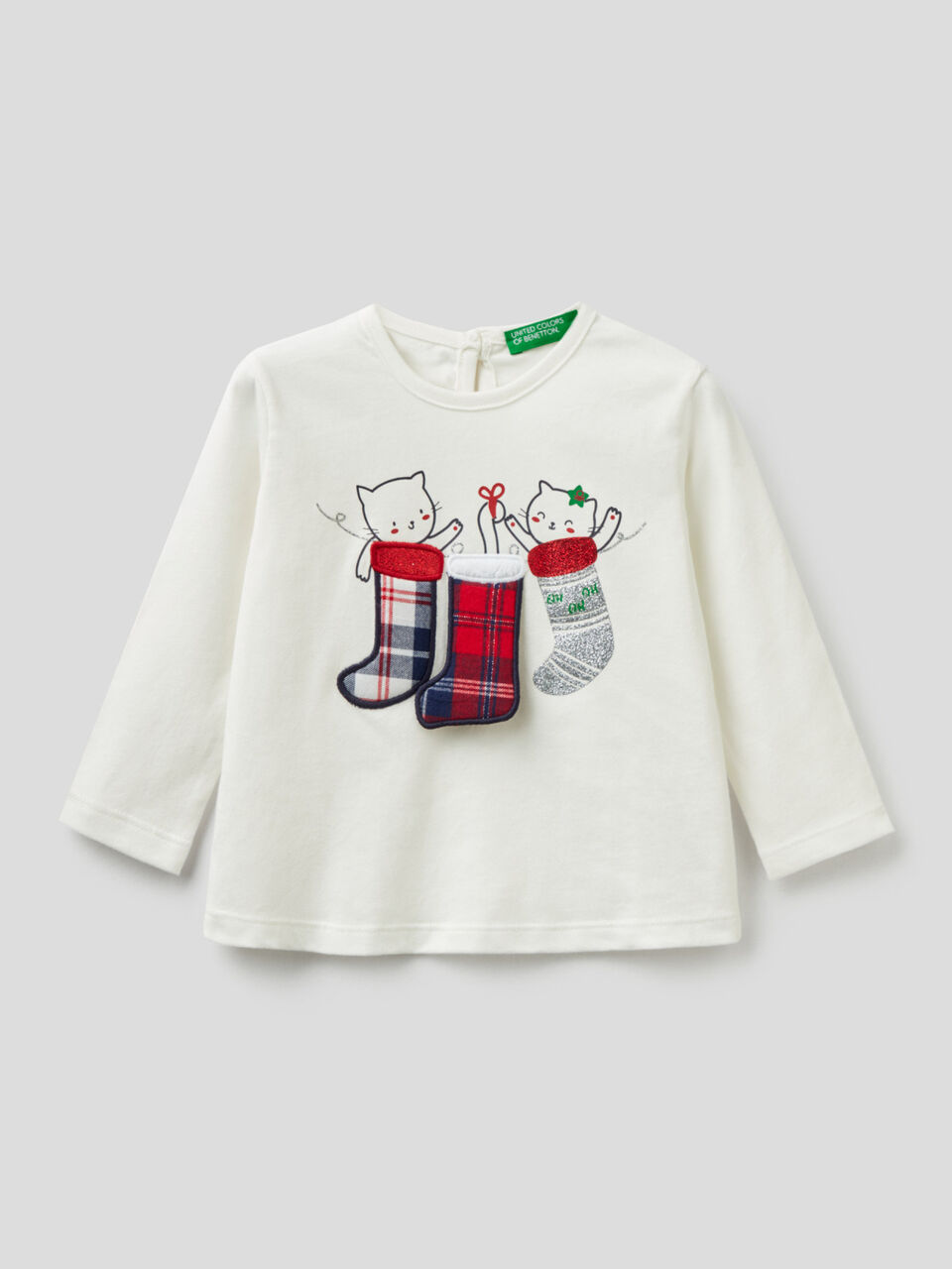 Christmas style t-shirt with applique image number 1