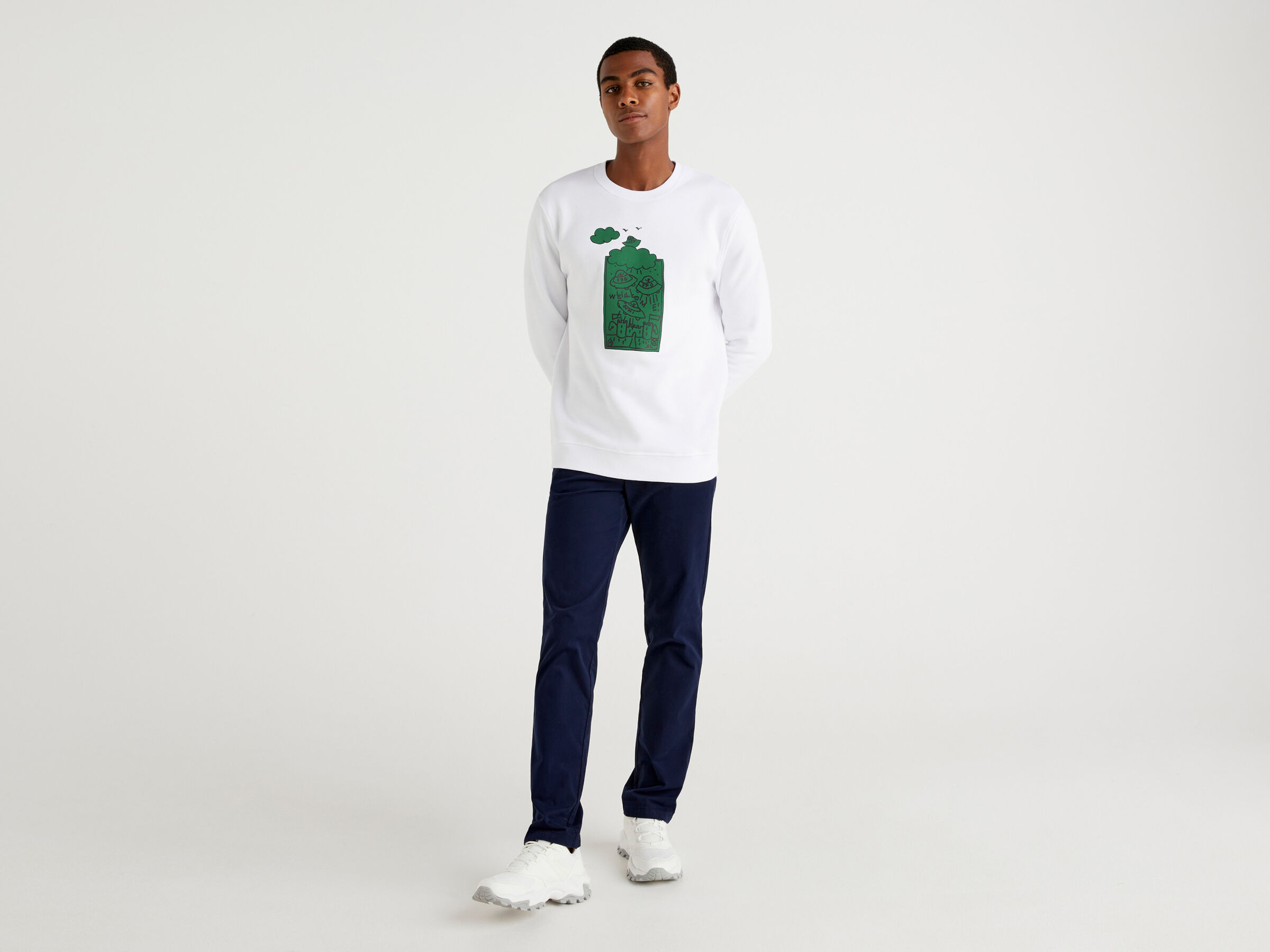 JCCxUCB warm hoodie with graphic image number 3