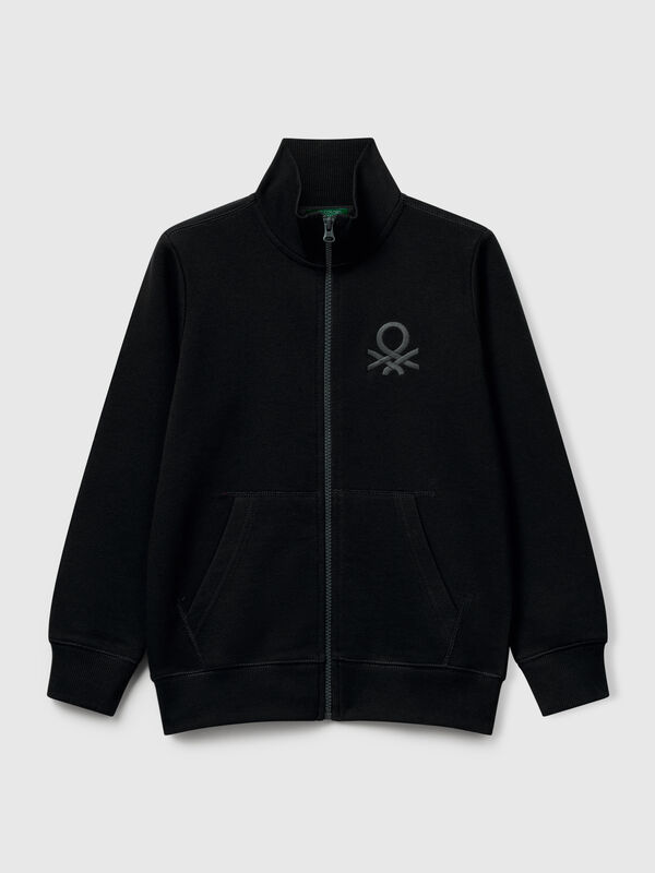 Pure cotton sweatshirt with zipper Junior Boy