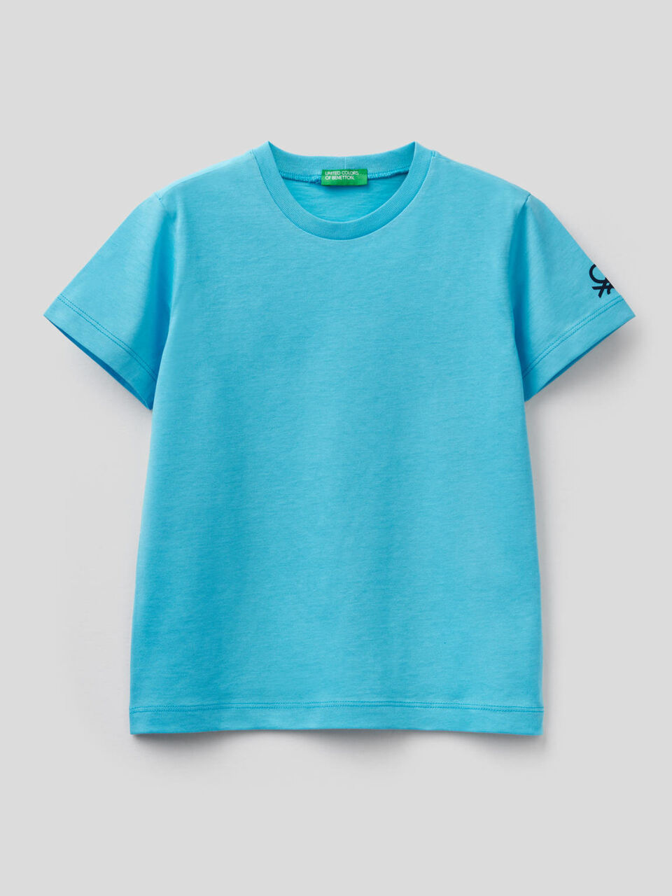 Organic cotton t-shirt with logo print image number null