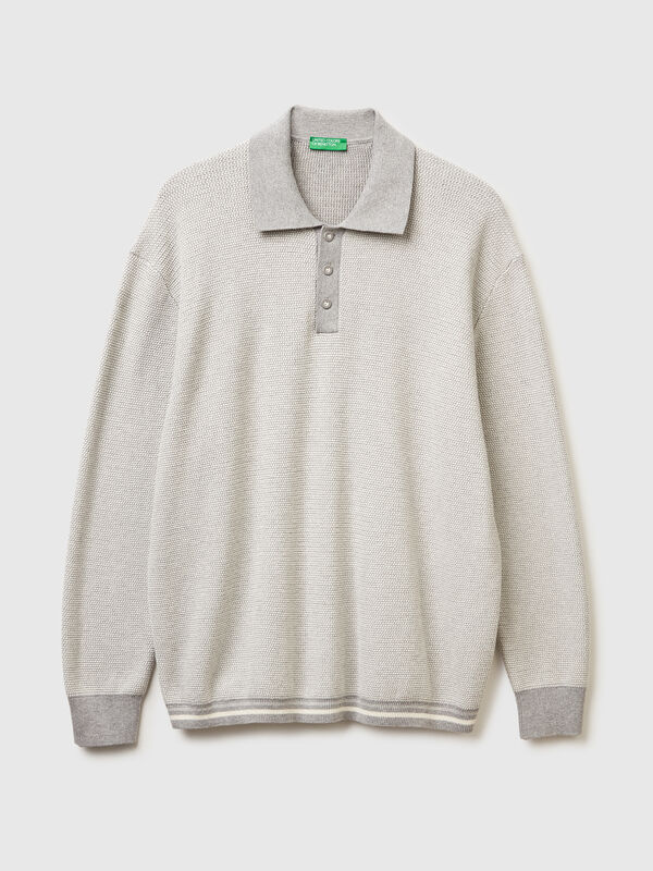 Knit polo in 100% cotton Men