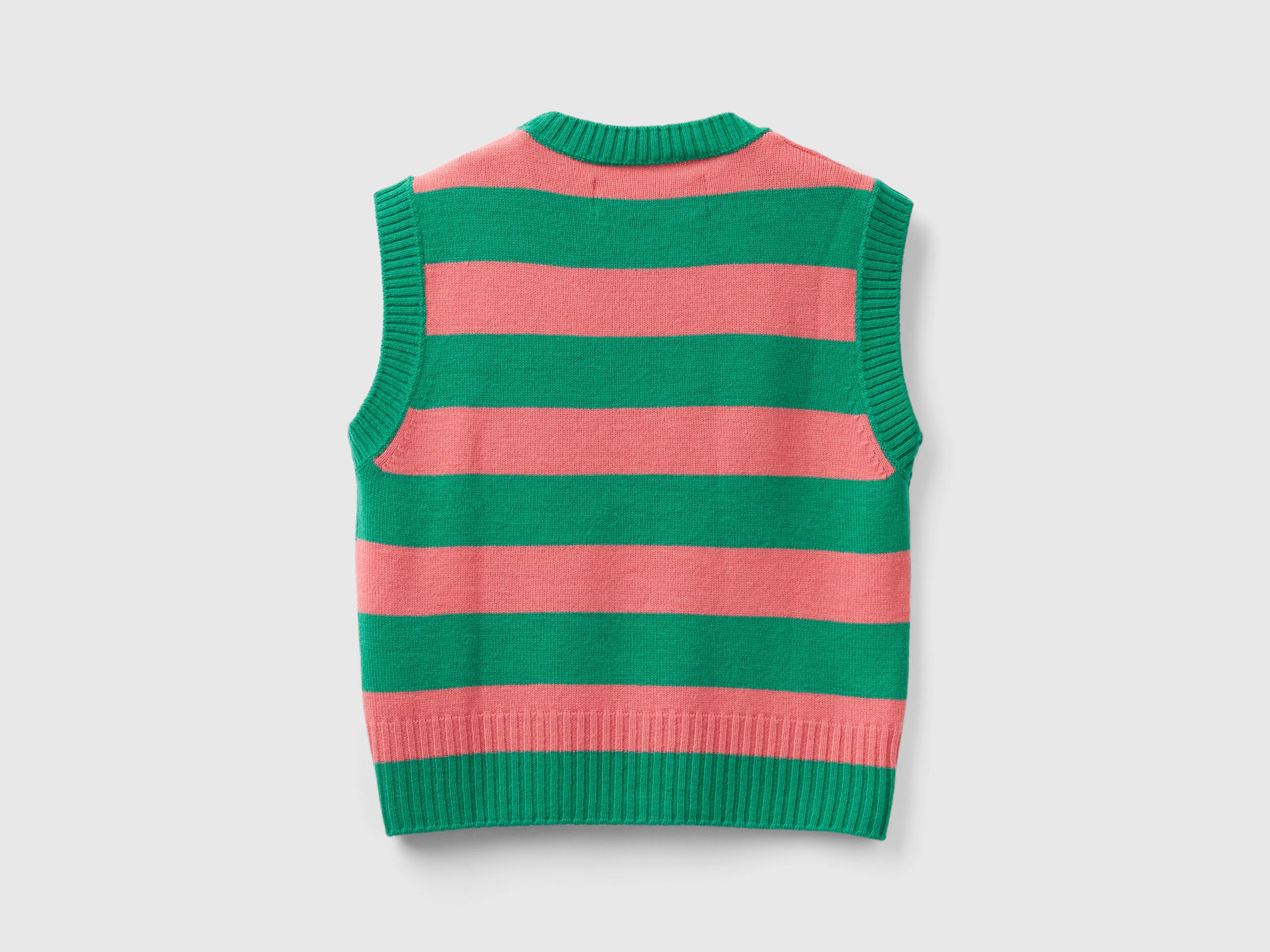 Striped vest sales