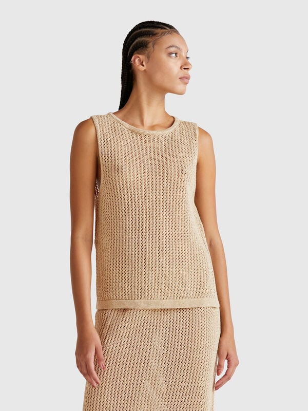 Knit tricot top Women