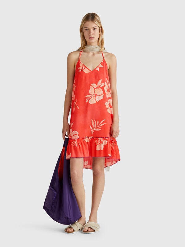 Dress with flower print Women