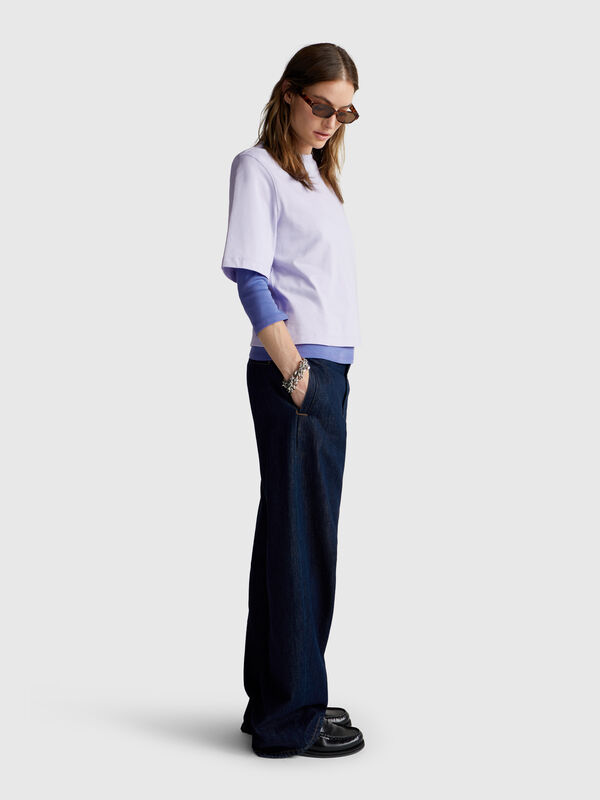 100% cotton boxy fit t-shirt Women