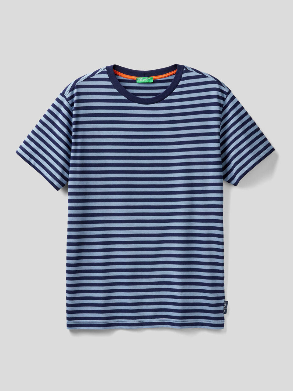 Striped t-shirt in 100% organic cotton image number 1